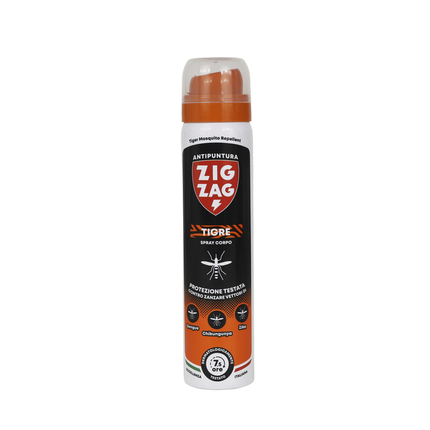 ZIG ZAG INSETTI VIA! REPELLENTE ANTIPUNTURA ZANZARA TIGRE 75 ML
