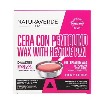 NATURAVERDE PROFESSIONAL PENTOLA CERA DEPILATORIA A CALDO 100 ML