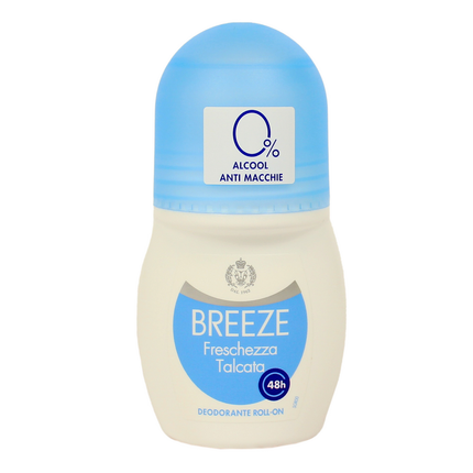 BREEZE DEODORANTE ROLL ON 48H FRESCHEZZA TALCATA 50 ML