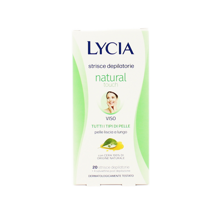 LYCIA DEPILAZIONE STRISCE VISO NATURAL 20 PZ