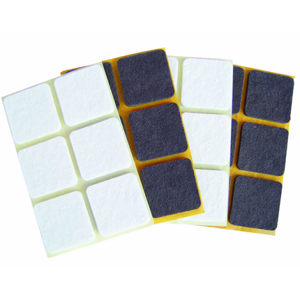 CASAMIA FELTRINO MILLIMETRI 24x24 16 PEZZI COLORI ASSORTITI