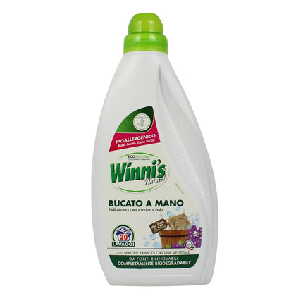 WINNI'S DETERSIVO BUCATO A MANO LIQUIDO IPOALLERGENICO CAPI PREZIOSI E BABY 20 LAVAGGI 750 ML