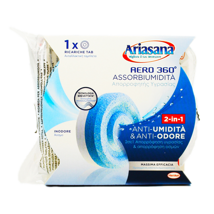 ARIASANA ASSORBIUMIDITA' AERO 360° TAB RICARICA INODORE 450 GRAMMI