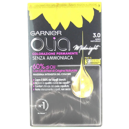 OLIA COLORAZIONE PERMANENTE SENZA AMMONIACA 3,0 NERO NATURALE