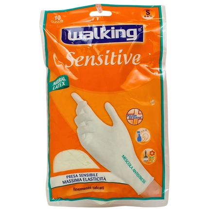 WALKING GUANTO SENSITIVE USAeGETTA IN LATTICE 10 PZ.SMALL 6-6 MEZZO