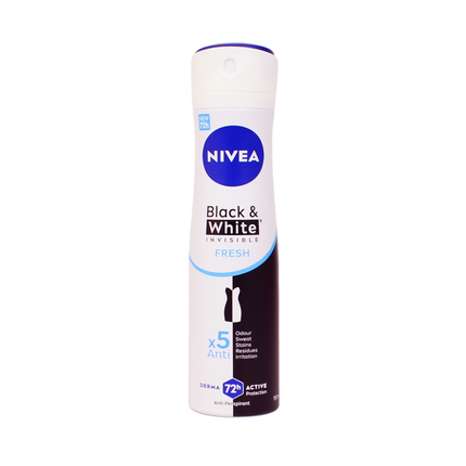 NIVEA DEODORANTE SPRAY INVISIBLE 48H BLACK&WHITE FRESH 150 ML