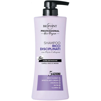 BIOPOINT PROFESSIONAL RICCI DISCIPLINATI SHAMPOO 5 AZIONI FORMULA ULTRA DEFINIZIONE CAPELLI RICCI E MOSSI 400 ML