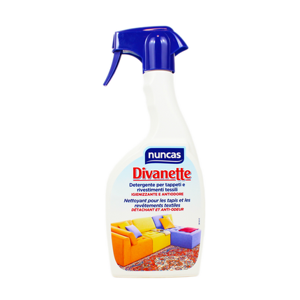 NUNCAS DIVANETTE DETERGENTE TAPPETI E TESSILI IGIENIZZANTE E ANTIODORE TRIGGER 500 ML