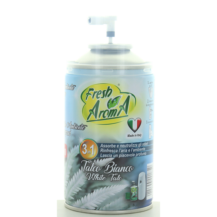FRESH AROMA DEO MATIC RICARICA SPRAY TALCO BIANCO 250 ML (PER DIFFUSORE AUTOMATICO)