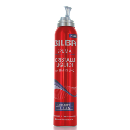 BILBA SPUMA SEMI DI LINO E CRISTALLI LIQUIDI TENUTA EXTRA FORTE 200 ML