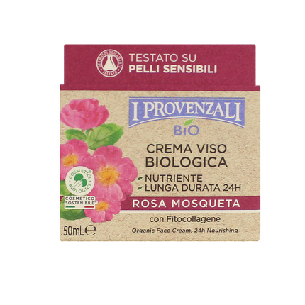 I PROVENZALI ROSA MOSQUETA BIO CREMA VISO 24H NUTRIENTE PELLI NORMALI - MISTE 50 ML
