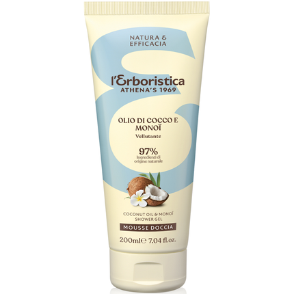 L'ERBORISTICA MOUSSE DOCCIA OLIO DI COCCO E MONOI VELLUTANTE 200 ML