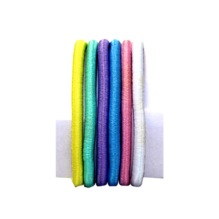 DEFILE' ACCESSORI PER CAPELLI ELASTICO CONFEZIONE 6 PEZZI COLORI PASTELLO ref 12156P