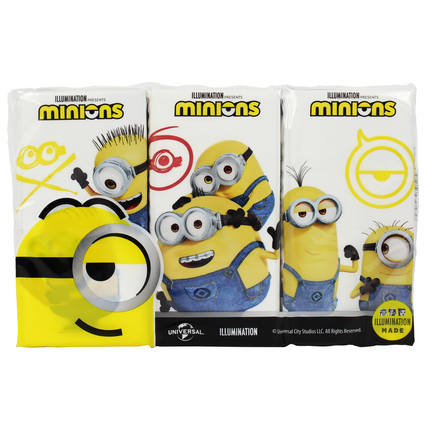 MINIONS FAZZOLETTI 6 PACCHETTI x 9 4 VELI #BAMBINI