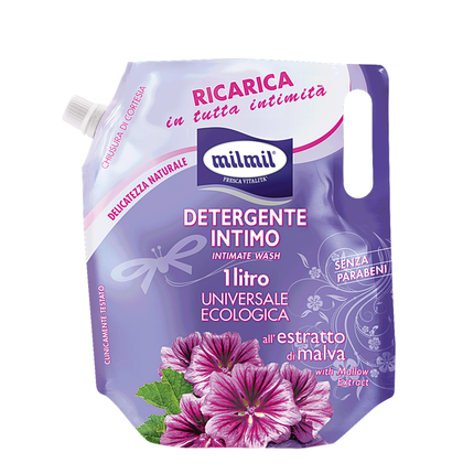 MIL MIL DETERGENTE INTIMO BUSTA ALL'ESTRATTO DI MALVA 1 LT.