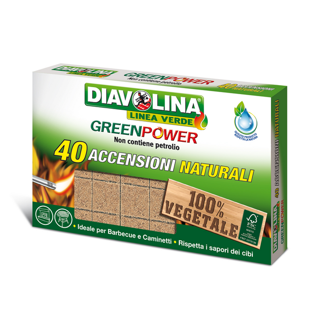DIAVOLINA GREENPOWER NATURALE 40 ACCENSIONI