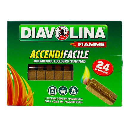 DIAVOLINA ACCENDIFACILE ECOLOGICO 24 ACCENSIONI