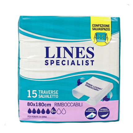 LINES SPECIALIST TRAVERSA SALVALETTO MISURA GRANDE 80x180 15 PZ - DISPOSITIVO MEDICO CE CLASSE 1