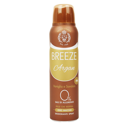 BREEZE DEODORANTE SPRAY 48H ARGAN 150 ML