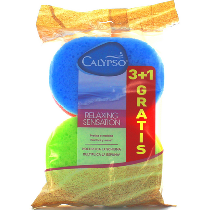 CALYPSO SPUGNA BAGNO RELAXING SENSATION PEZZI 3+1