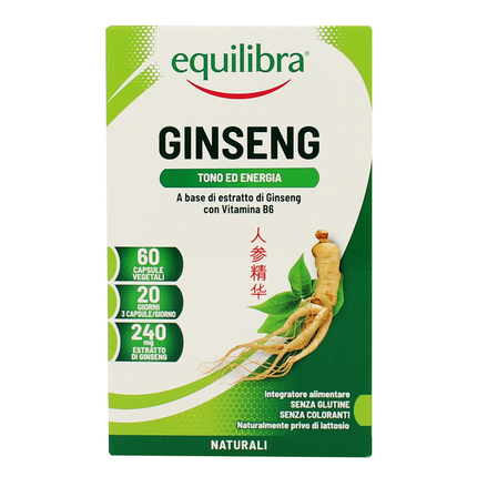 EQUILIBRA GINSENG VEGICAPS 60 PERLE INTEGRATORE ALIMENTARE
