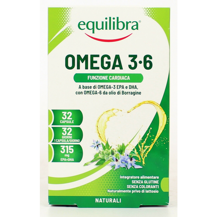 EQUILIBRA OMEGA 3-6 32 PERLE INTEGRATORE ALIMENTARE