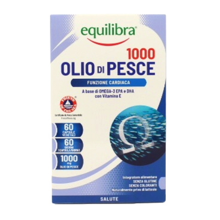 EQUILIBRA OLIO DI PESCE 1000 VEGICAPS 60 PERLE INTEGRATORE ALIMENTARE