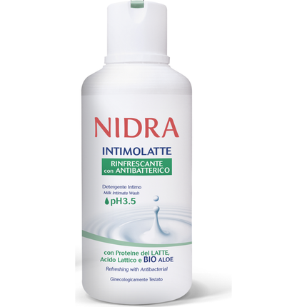 NIDRA DETERGENTE INTIMO LATTE pH3,5 RINFRESCANTE CON ANTIBATTERICO 500 ML