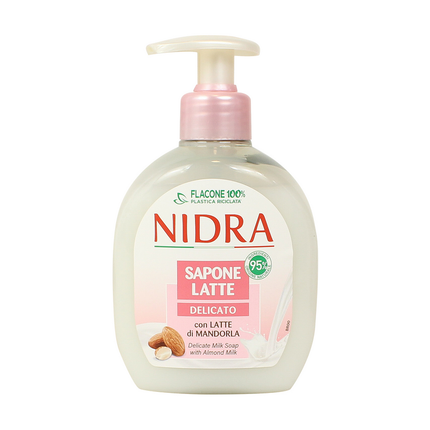 NIDRA SAPONE LATTE LIQUIDO MANI DELICATO CON LATTE DI MANDORLA DISPENSER 300 ML