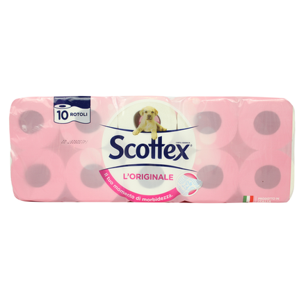 SCOTTEX CARTA IGIENICA L'ORIGINALE 10 ROTOLI 2 VELI