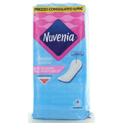 NUVENIA SOTTILE CLASSICO NORMAL ANATOMICO 12 PZ ASSORBENTI