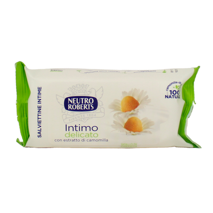 ROBERTS INTIMA 12 SALVIETTE CAMOMILLA GETTABILI NEL WC