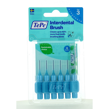 TEPE SCOVOLINO BLU ISO SIZE 3 0,6mm BISTER 6 PEZZI