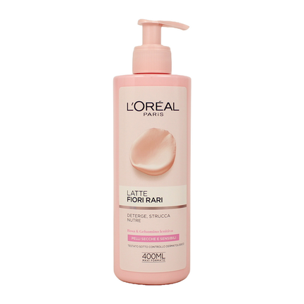 L'OREAL LATTE STRUCCANTE FIORI RARI PELLI SECCHE E SENSIBILI 400 ML