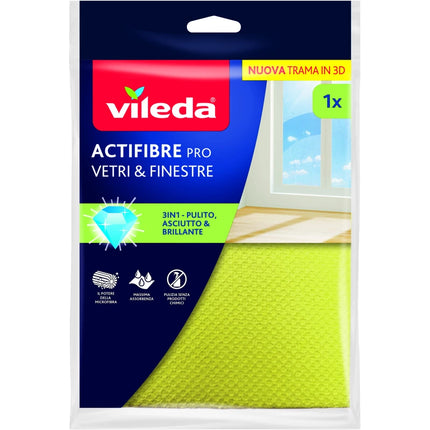 VILEDA ACTIFIBRE PANNO per VETRI e FINESTRE