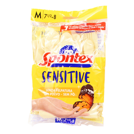 SPONTEX GUANTI EFFETTO SETA IN LATTICE TAGLIA MEDIUM 7 1/2-8