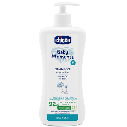 CHICCO BABY MOMENTS SHAMPOO CON CALENDULA E GLICERINA 500 ML