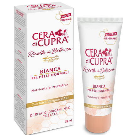 CERA DI CUPRA RICETTA DI BELLEZZA CREMA BIANCA PER PELLI NORMALI TUBO 75 ML