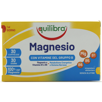 EQUILIBRA INTEGRATORE ALIMENTARE MAGNESIO 30 COMPRESSE SENZA GLUTINE