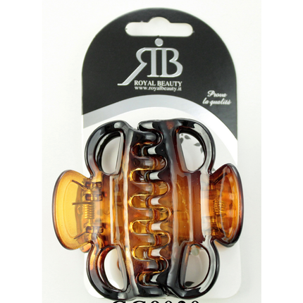 ROYAL BEAUTY COPPIA PINZE PER CAPELLI TARTARUGA 2 PEZZI