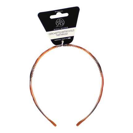 ROYAL BEAUTY CERCHIETTO CAPELLI ANTISCIVOLO TARTARUGA