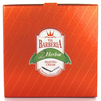 VIA BARBERIA 2 HERBAE SHAVING CREAM 125 grammi OMEGA