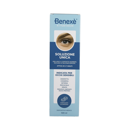 BENEXE' SOLUZIONE UNICA PER LENTI 500 ML + PORTALENTI OMAGGIO