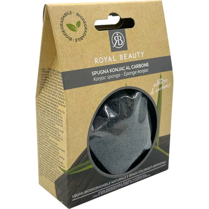 ROYAL BEAUTY SPUGNA KONJAC CARBONE VISO