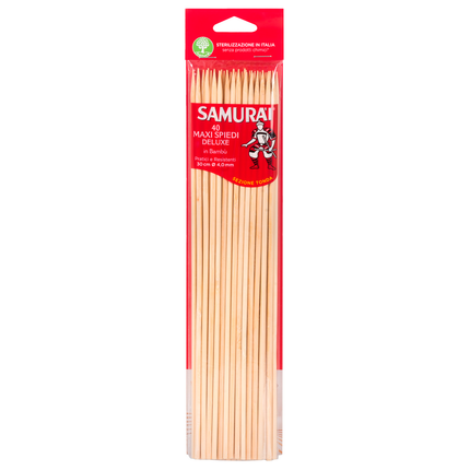 SAMURAI 40 SPIEDINI MAXI DELUXE IN BAMBU' LUNGHEZZA 30 CM