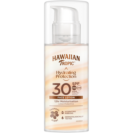 HAWAIIAN TROPIC HYDRATING PROTECTION FACE LOTION SPF30 50 ML
