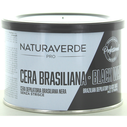 NATURAVERDE PROFESSIONAL CERA DEPILATORIA BRASILIAN BLACK LIPOSOLUBILE 400 ML