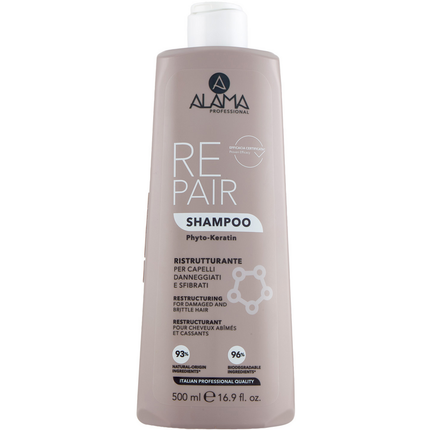 ALAMA REPAIR SHAMPOO RISTRUTTURANTE PER CAPELLI DANNEGGIATI E SFIBRATI 500 ML
