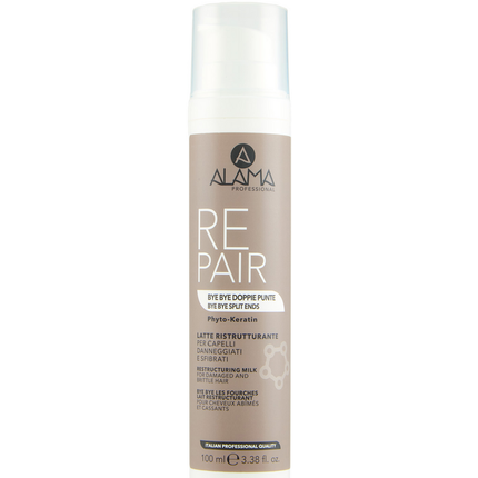 ALAMA REPAIR BYE BYE DOPPIE PUNTE LATTE RISTRUTTURANTE CAPELLI DANNEGGIATI E SFIBRATI 100 ML