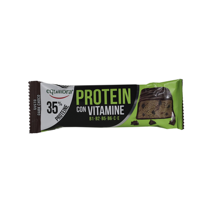 EQUILIBRA BARRETTA PROTEIN 35% SPORT & FIT LINE 16 grammi DI PROTEINE GUSTO DARK CHOCOLATE 45 grammi
